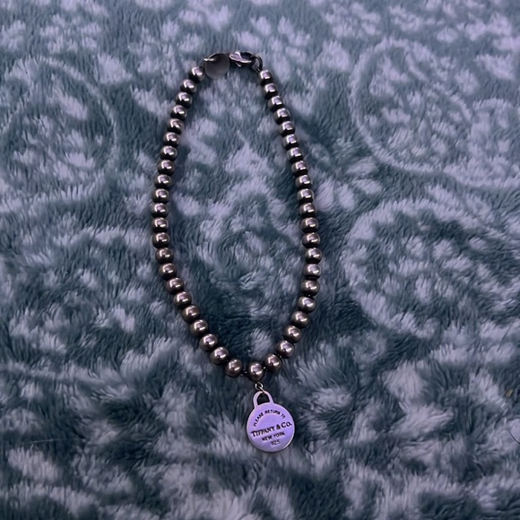 Tiffany & Co. Sterling Silver Return To Round Tag Bead Bracelet RETIRED - Picture 6 of 14